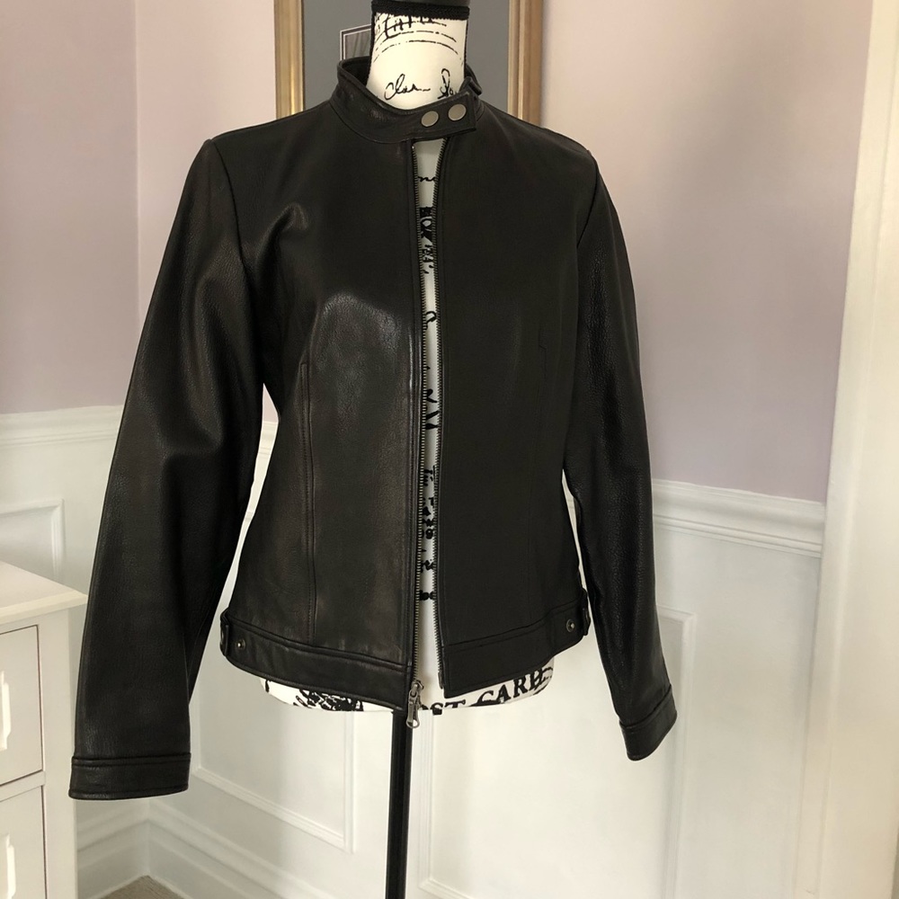 100% Genuine Leather (!!) Jacket - Banana Republic
